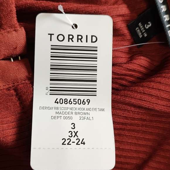 Torrid Copper/Rust Sleeveless Tank Top Size 3X - Picture 4 of 6